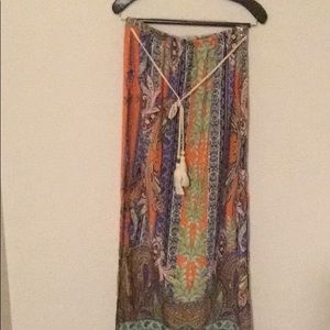 Bohemian maxi skirt